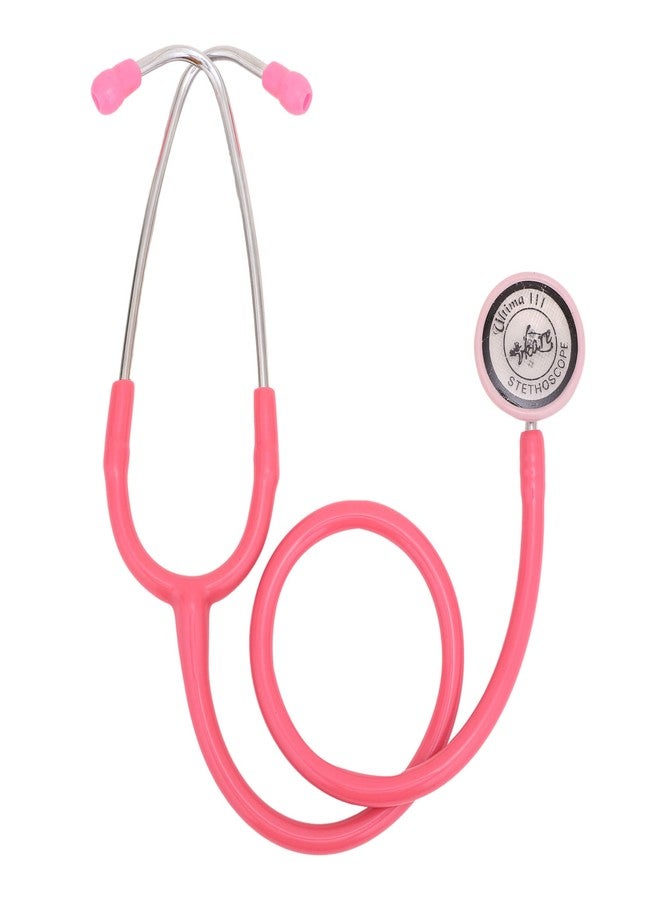 Vkare Adult Stainless Steel Stethoscope - Ultima 111- Pink Colour - Image 1