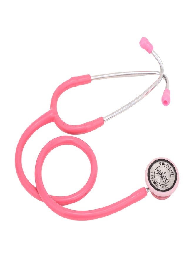 Vkare Adult Stainless Steel Stethoscope - Ultima 111- Pink Colour - Image 3