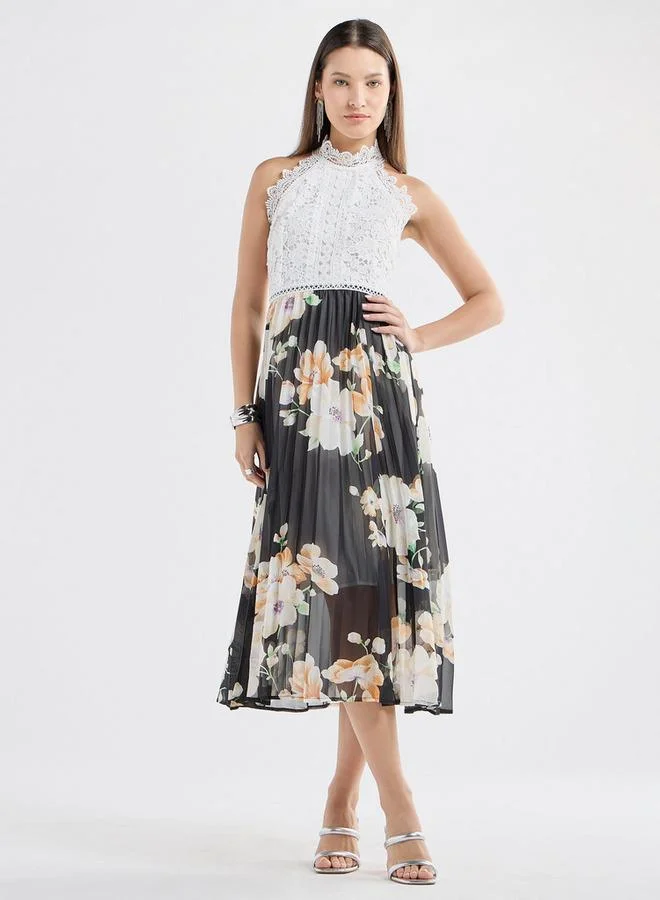 Splash FAV Floral Chiffon Dress