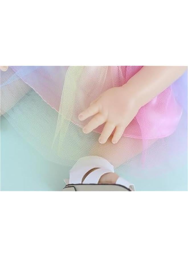 Beauenty Reborn Baby Doll, 53cm Realistic Newborn Baby Dolls - Lifelike Soft Silicone Doll Girls with Plush Toy & Doll Clothes & Accessories for Age 3+ (Pink Unicorn) - Image 4