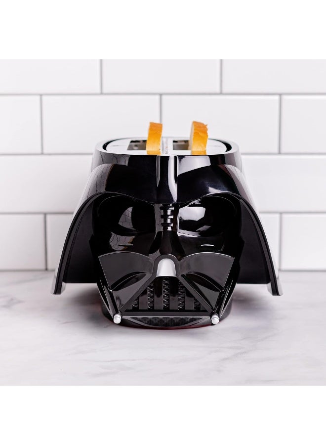 Uncanny Brands Star Wars Darth Vader Halo Toaster - Lights-Up and Makes Lightsaber Sounds - Image 1