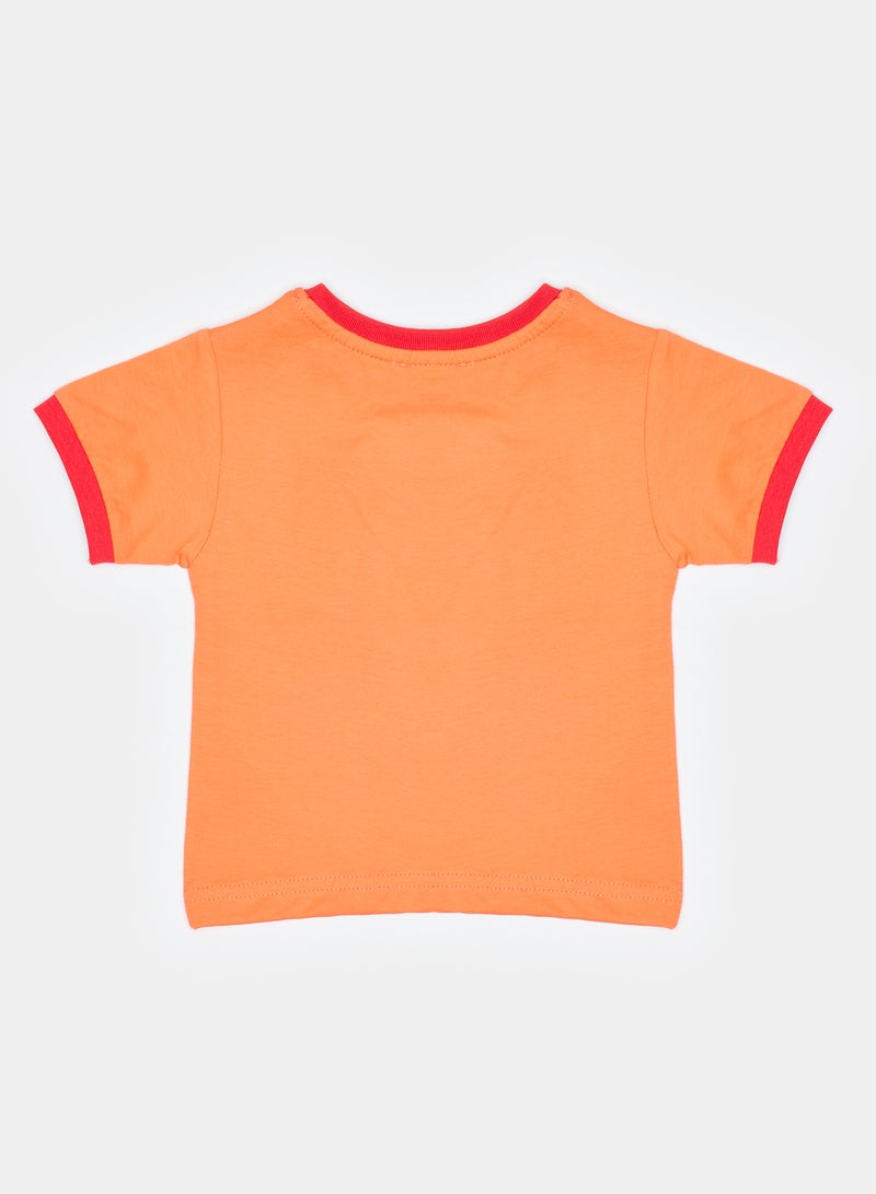 Panco Baby Boys TRAM TRAM Printed Short Sleeve Tshirt - Image 2