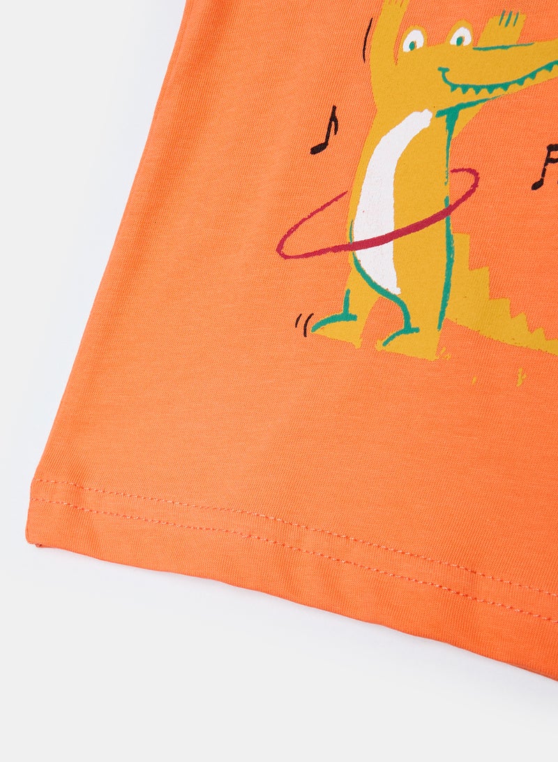 Panco Baby Boys TRAM TRAM Printed Short Sleeve Tshirt - Image 4