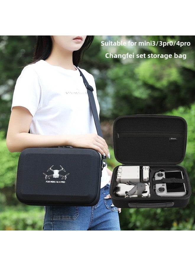 Bkano Is Suitable For DJI Mini3/4Pro Bag Changfei Suit Bag Cosmetics Bag Backpack Messenger Bag Box-Color:Mini3/3pro/4pro Changfei Version Black Storage Bag-Size:About 32*22*9.5cm  - Image 2