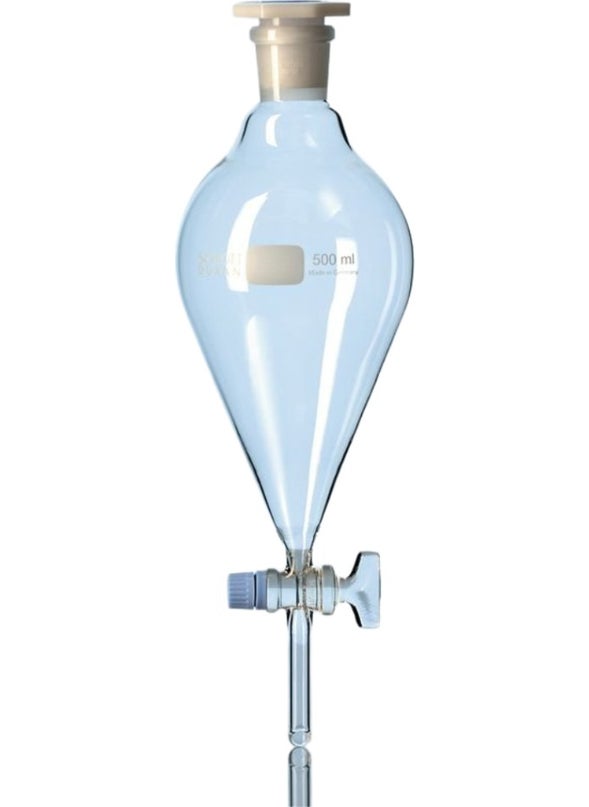 LAB Separatory Funnel Pear Type with Glass Tap 2000 ml 