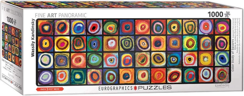 eurographics بازل يوروغرافيكس مربعات ملونة بانورامي بواسطة فاسيلي كاندينسكي 1000 قطعة 60105443 - Image 1