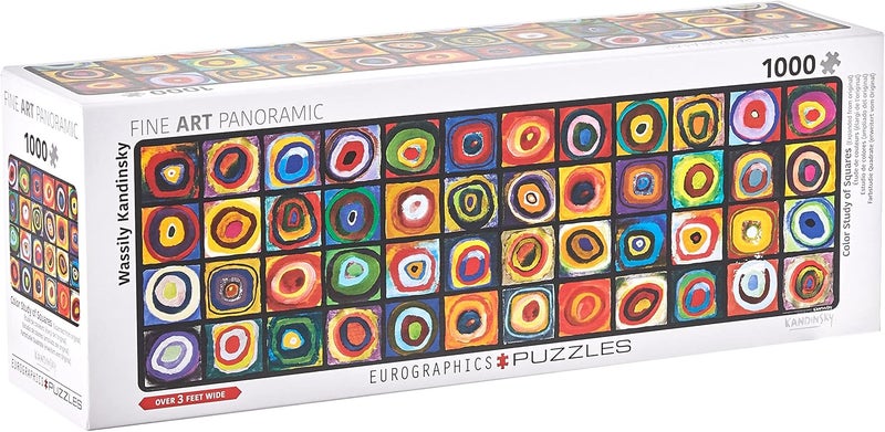 eurographics بازل يوروغرافيكس مربعات ملونة بانورامي بواسطة فاسيلي كاندينسكي 1000 قطعة 60105443 - Image 4