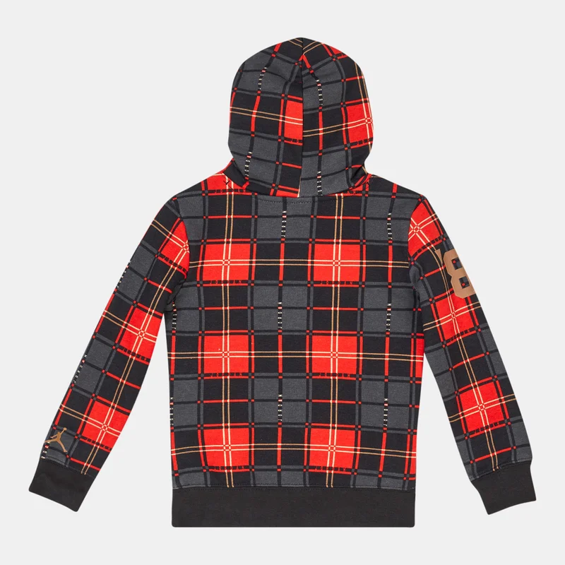Jordan Kids' Essentials Plaid Pullover Hoodie