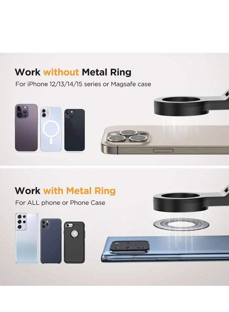 ELTRAZONE Magnetic Car & Airplane Phone Mount for iPhone 16 Pro Max – 360° Rotation, Universal Holder, Flexible Travel Essentials, Hands-Free Design - Image 5