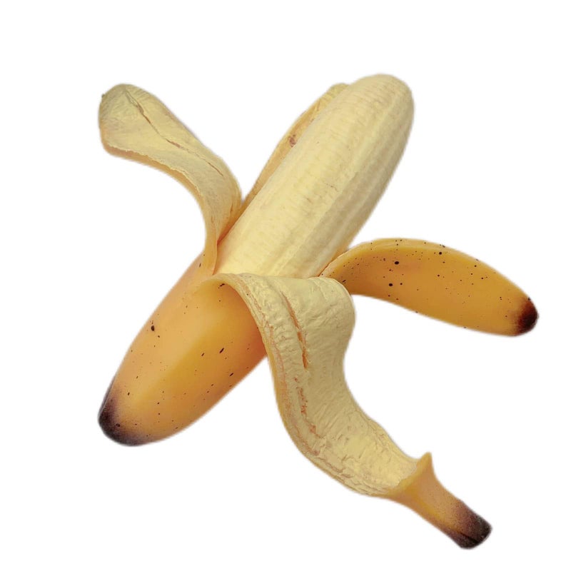 funnysquee Banana Squishies Stress Relief Soft Scented Simulation Bananas Fruit Squeeze Toys Cute Birthday Gift Novelty Toy for Kids Yellow Banana - Image 3