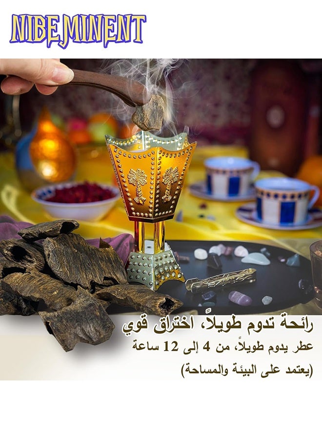 نيبمينينت 20 جرام من بخور العود الطبيعي النقي مادة خام من العود البري عالي الجودة مناسب للبخور المنزلي الداخلي والهدايا الراقية برائحة حلوة ورائحة ساحرة - Image 3