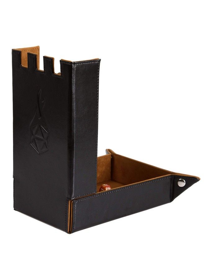 Forged Dice Co. Draco Castle Foldable Dice Tray And Dice Tower Foldable Dnd Dice Tray And Dice Rolling Tray Tower Perfect For Dungeons And Dragons Rpg And Tabletop Gaming Brown - Image 4