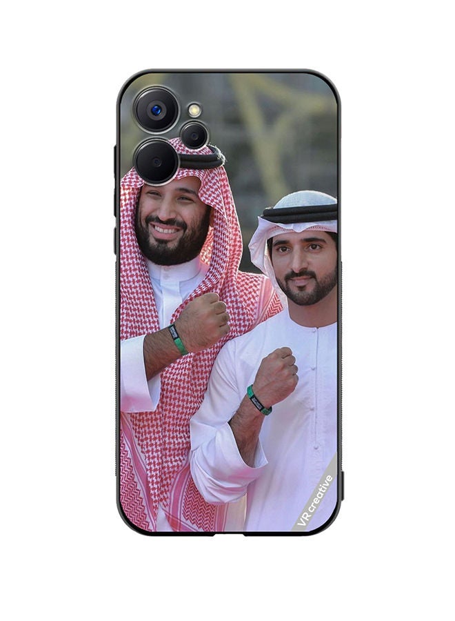 VR CREATIVE Protective Case Cover For Realme 9i 5G Mohammed Bin Salman And Sheikh Hamdan Bin Mohammed Bin Rashid Al Maktoum Design Multicolour - Image 1