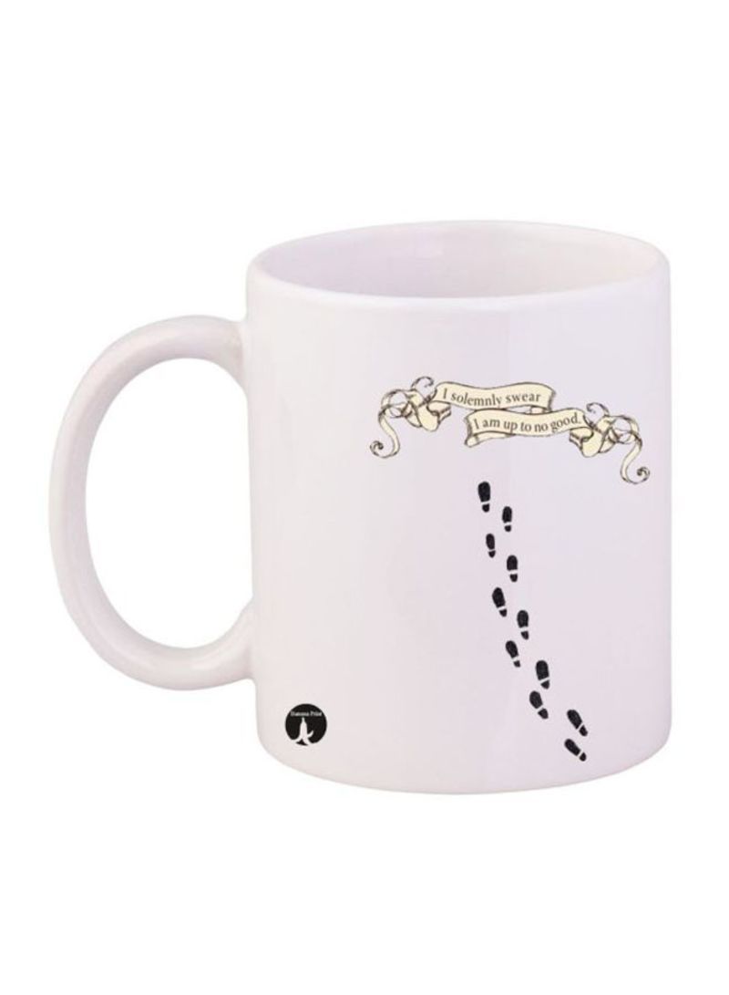 Harry Potter Printed Mug White/Black/Beige 12ounce