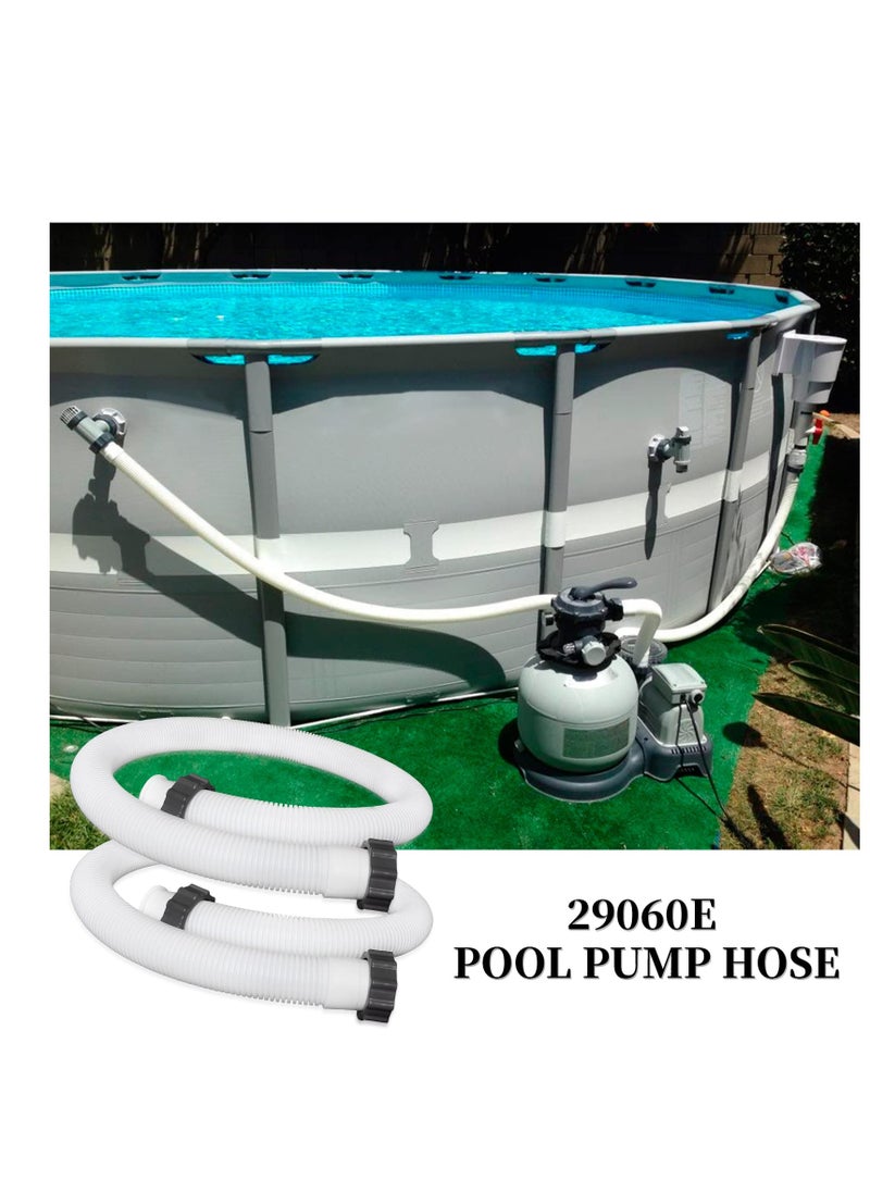 Excefore - Pool Pump Hoses Adapter - 1.5" Diameter, 59" Long, Pool Replacement Hose for Above Ground Pools, Compatible with Intexx, Coleman Filter Pumps, Sand Filters & Saltwater Systems 2 Pack - Image 1