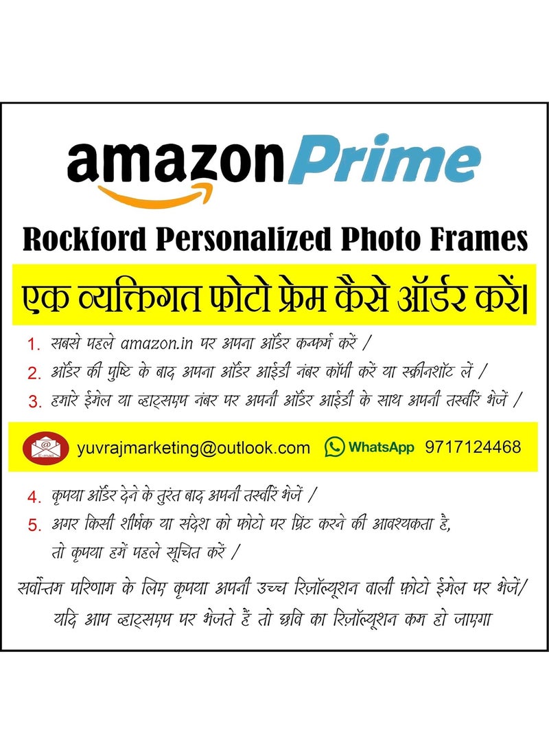 Rockford Rockford Photo Frame/Picture Frame for your family/friends/loved ones/dears (Set of 4) (Photo Size 5 X 7 inch)  - Image 3