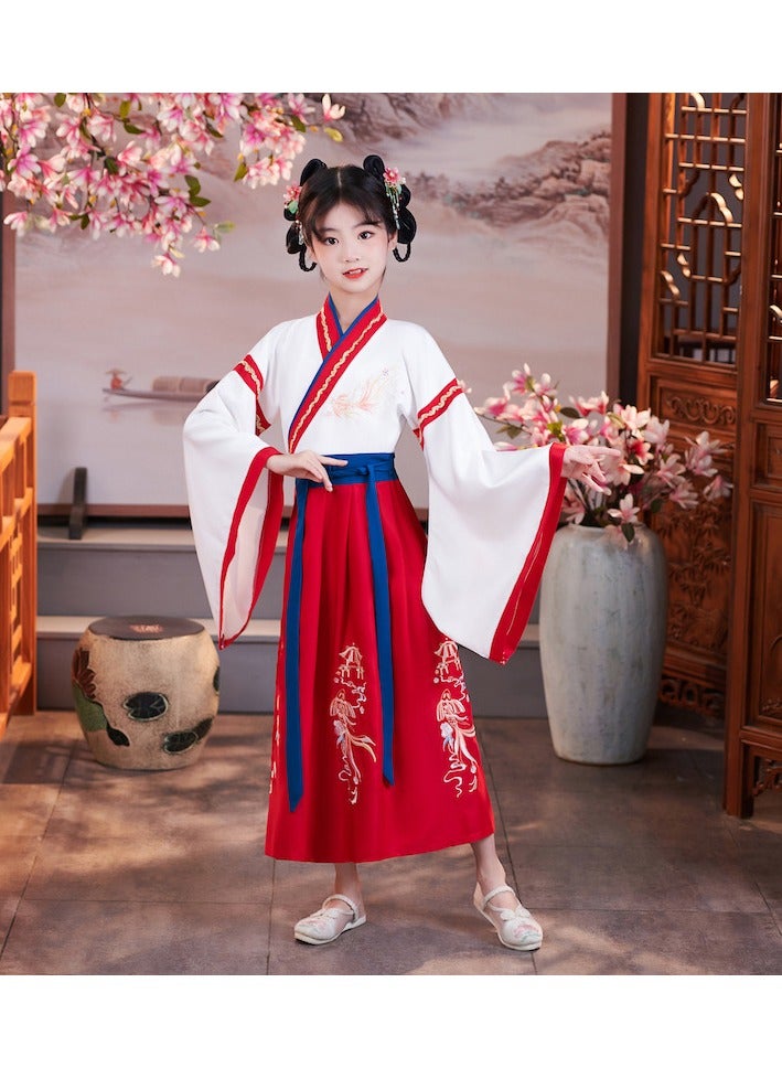general Traditional Girl's Ancient Hanfu Costume - Elegant Princess Performance Dress for Stage, Cosplay & Cultural Events - Image 1
