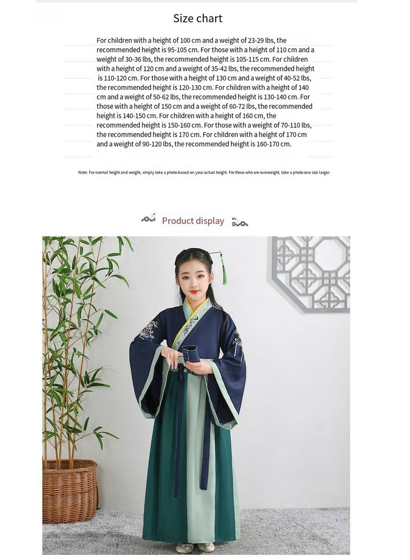 general Traditional Girl's Ancient Hanfu Costume - Elegant Princess Performance Dress for Stage, Cosplay & Cultural Events - Image 2