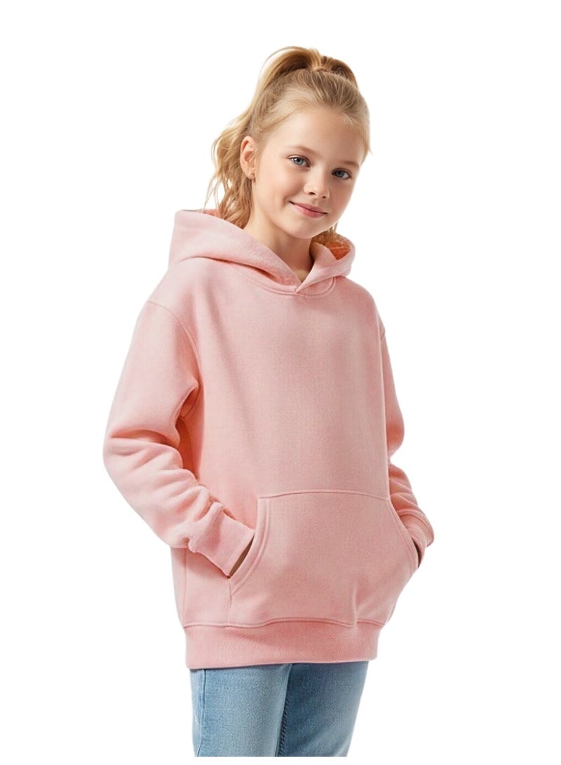 ويني بي هودي قطن للأطفال صبيان وبنات | سترة شتوية للشباب مع جيب، سترة ربيعية دافئة | مقاسات من الرضع إلى المراهقين من 2-16 سنة - Image 1