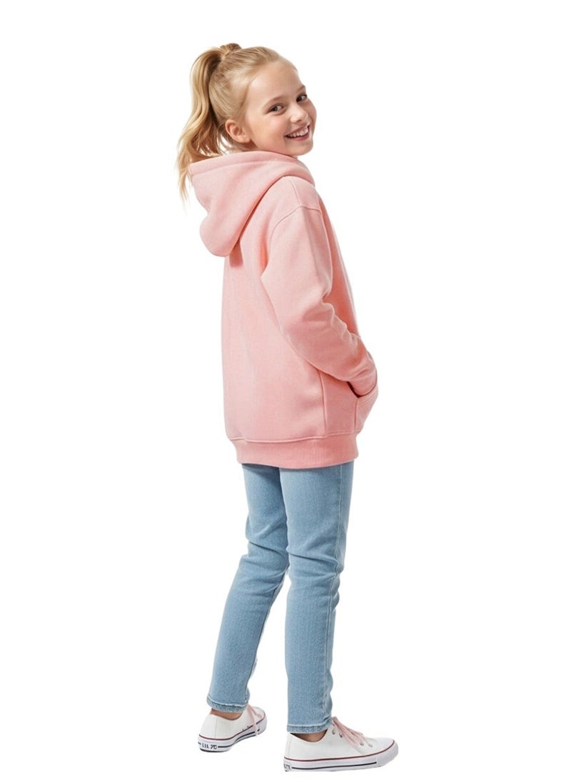 ويني بي هودي قطن للأطفال صبيان وبنات | سترة شتوية للشباب مع جيب، سترة ربيعية دافئة | مقاسات من الرضع إلى المراهقين من 2-16 سنة - Image 3