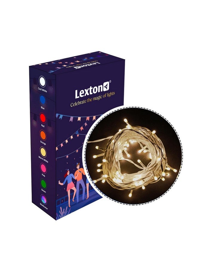 Lexton Lunar Decorative String Light/Fairy Light | 75 LEDs | Plug Sourced | Suitable for Home & Outdoor Decoration, Diwali, Christmas, Wedding, Party, Lawn (Pack of 1, Warm White) - Image 2