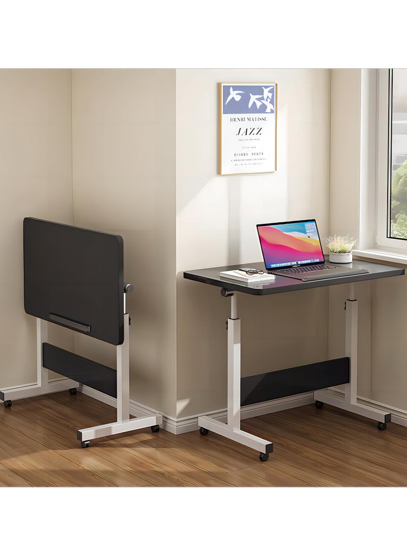 DubaiGallery مكتب كمبيوتر، طاولة ألعاب محمولة، مكتب تصميم حديث، طاولة جانبية قابلة للرفع، منزل على عجلات - Image 4