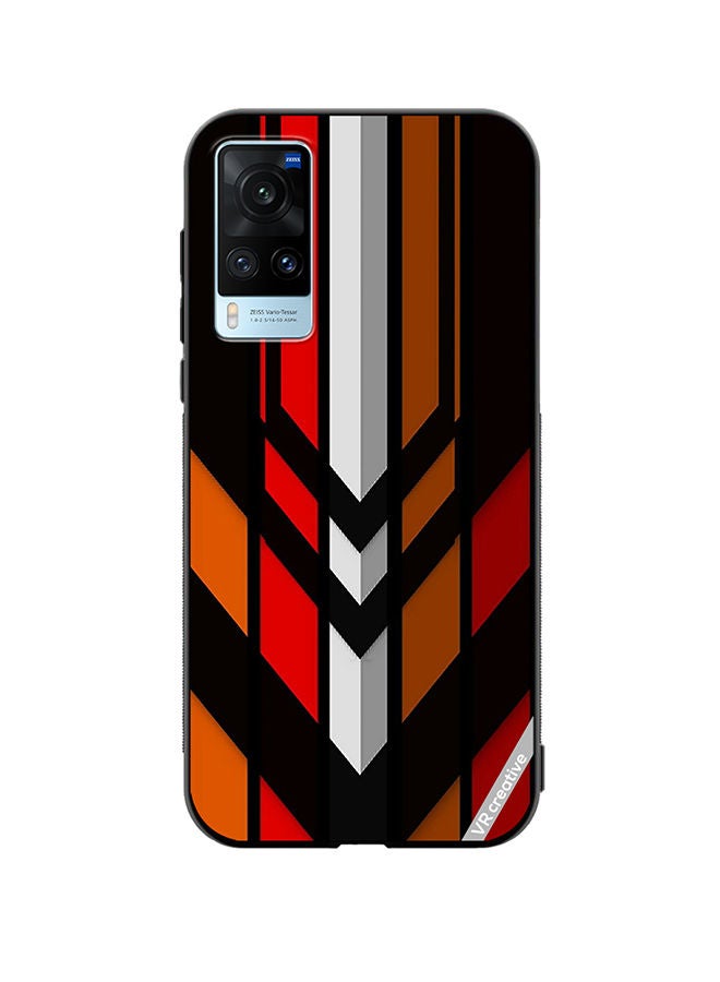 VR CREATIVE Protective Case Cover For Vivo X60 Abstract Design Multicolour - Image 1