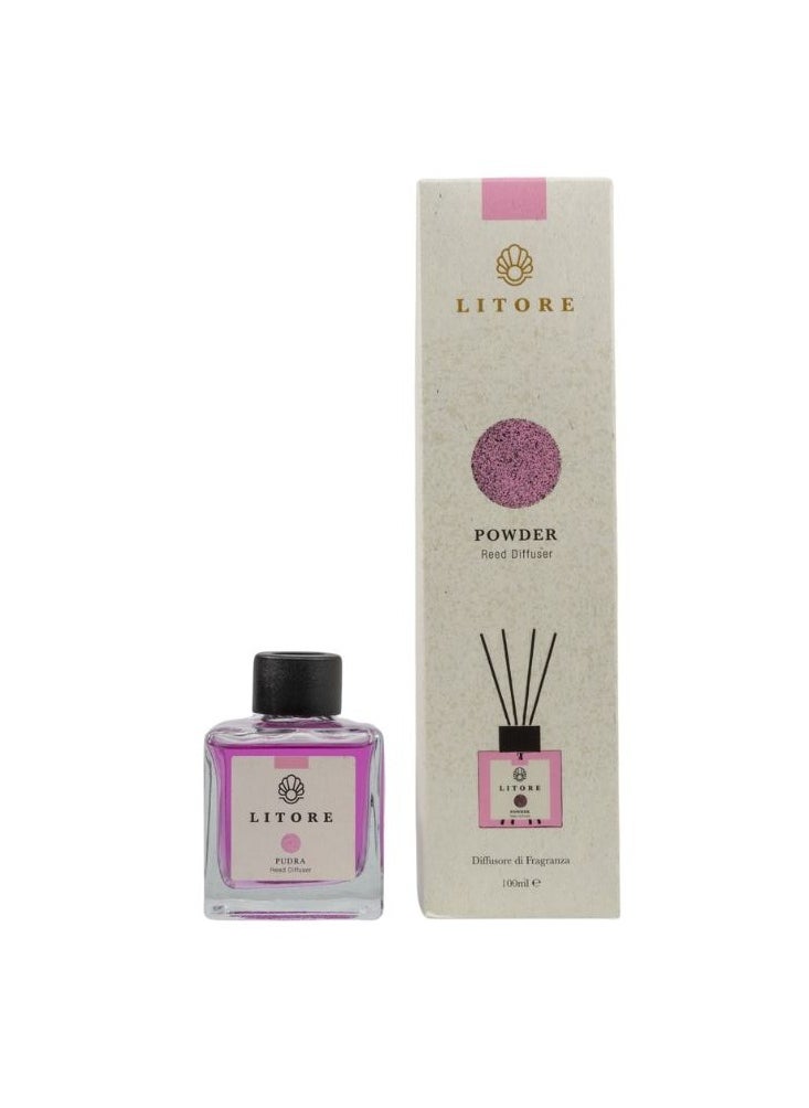 Litore Litore Powder Reed Diffuser, Best Diffuser Aromatherapy Perfume, Home Fragrance, Oil Diffuser & Reed Diffuser Sticks - Perfect for Home & Office - 100 ml  - Image 1