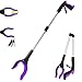 GrabRunner Grabber Reacher Tool 32 Reacher Grabber Tool with Strong Magnetic and Swivel Head FDA Registered Heavy Duty Pick Up Stick Grabbers for Seniors Trash Surgery Recovery Must Haves GiftsPurple - Image 1
