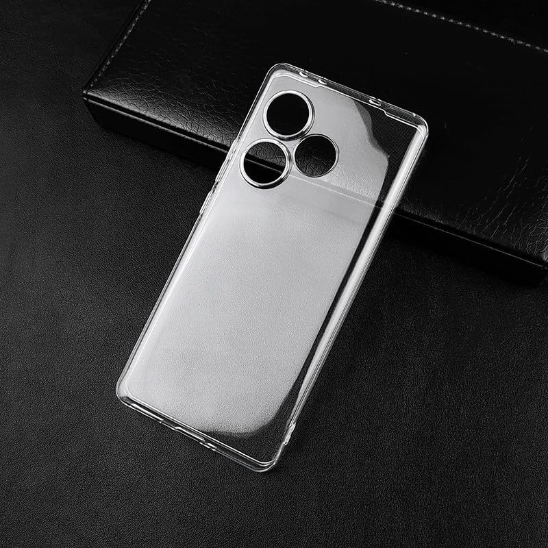 Nishtech غطاء خلفي شفاف هجين ناعم رفيع مضاد للغبار لجهاز Realme GT 6T 5G مع حماية الكاميرا - Image 3