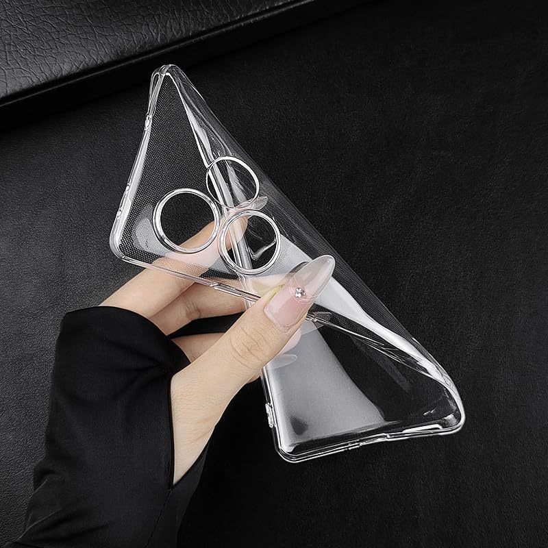 Nishtech غطاء خلفي شفاف هجين ناعم رفيع مضاد للغبار لجهاز Realme GT 6T 5G مع حماية الكاميرا - Image 2