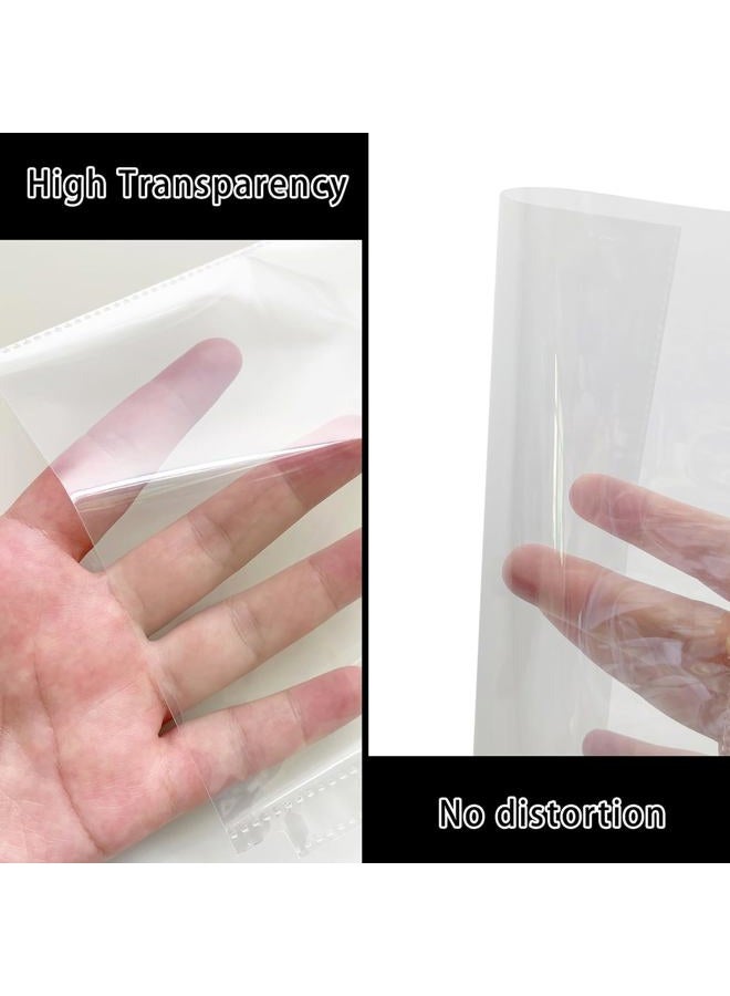 AZATUS 40 Pack Sheet Protectors 5.5x8.5"Photocard Sleeves for 6 Ring A5 Binder, A5 Binder 6 Ring (80 Pockets) - Image 3
