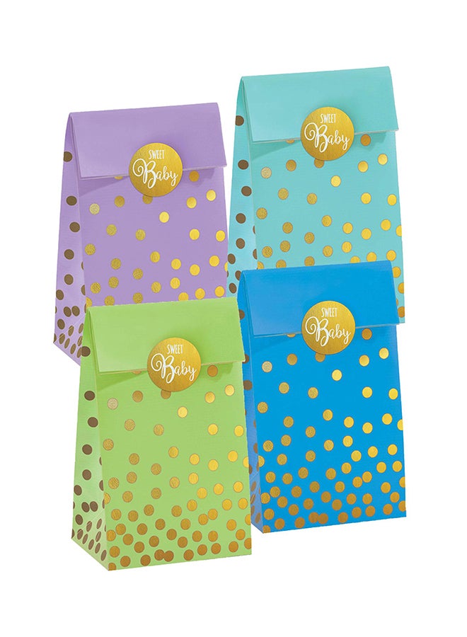 Amscan Neutral Baby Shower Foil Stamped Paper Bags 20pcs