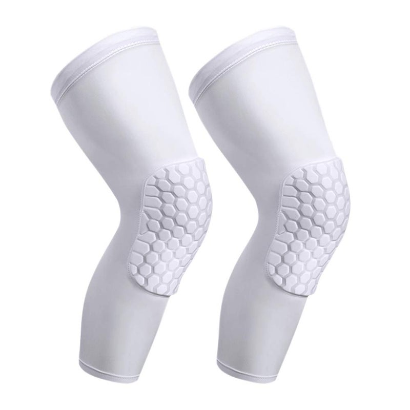 PISIQI Knee Pads Compression Pads Long Leg Sleeve Collision Avoidance Brace Protection Knee Sleeve for Basketball Football Volleyball Cycling (1 Pair) - Image 2