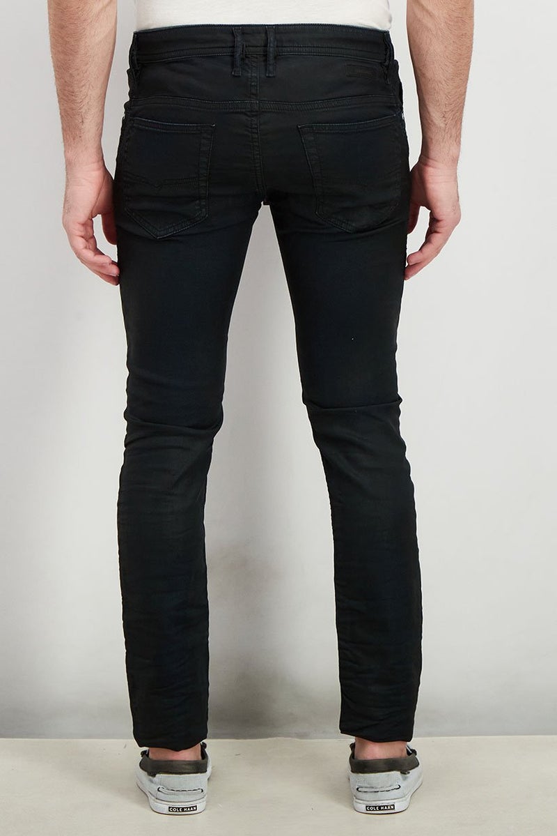 DIESEL سروال غسيل عادي للرجال مع حبل سحب، منتصف الليل - Image 2