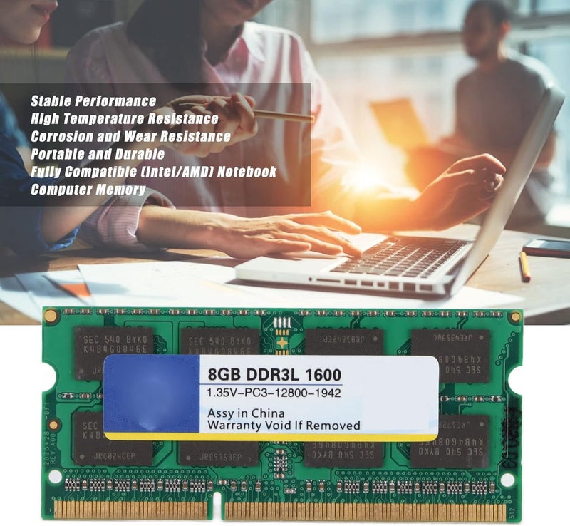 ذاكرة الوصول العشوائي العامة DDR3L، أداء عالي 4 جيجابايت 8 جيجابايت 1600 ميجاهرتز 1333 ميجاهرتز ذاكرة لابتوب، مع مقاومة تبديد الحرارة، لأجهزة الكمبيوتر المحمولة (1600 ميجاهرتز 8 جيجابايت) - Image 2