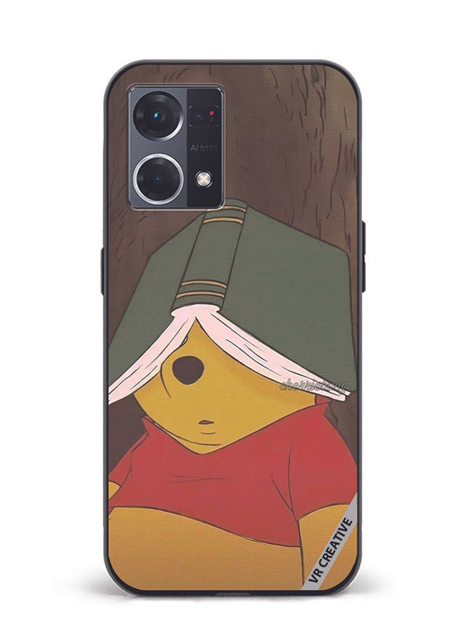 VR CREATIVE Protective Case Cover For Oppo Reno8 4G Pooh Design Multicolour - Image 1