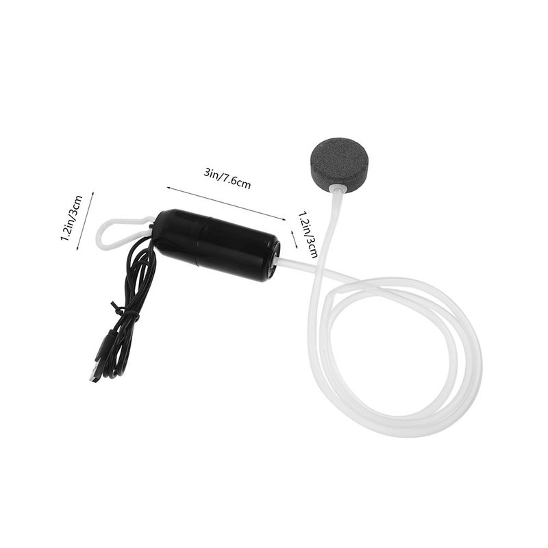 2pcs Portable USB Air Pump Fish Oxygen Pump Aquariums Oxygenation Pump Fish Pump Aquarium Bubbler Oxygen Pump - Image 2