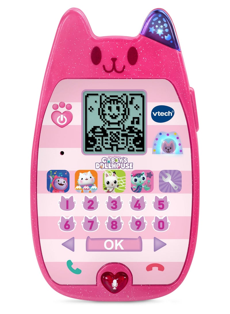 Vtech - Gabby's Dollhouse A-Meow-Zing Phone -  Multicolour | Let’s chat with Gabby! Voice activation lets children chat with Gabby and Pandy Paws for interactive pretend play | suitable ages 3 + up - Image 1