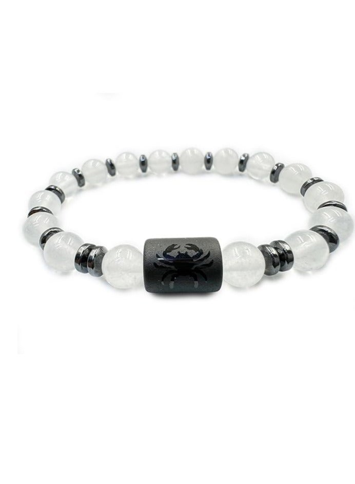 REBUY REBUY Zodiac Stone Bracelet Crystal Healing Stone Bracelet For Unisex  - Image 1