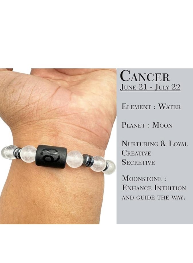 REBUY REBUY Zodiac Stone Bracelet Crystal Healing Stone Bracelet For Unisex  - Image 2