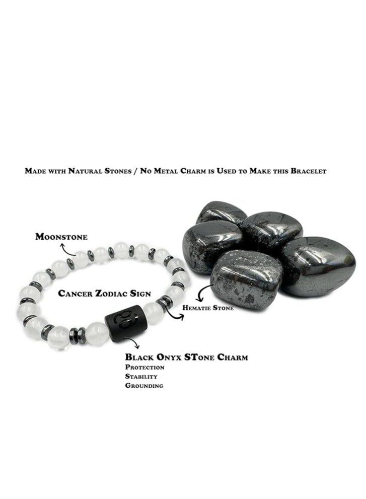 REBUY REBUY Zodiac Stone Bracelet Crystal Healing Stone Bracelet For Unisex  - Image 3
