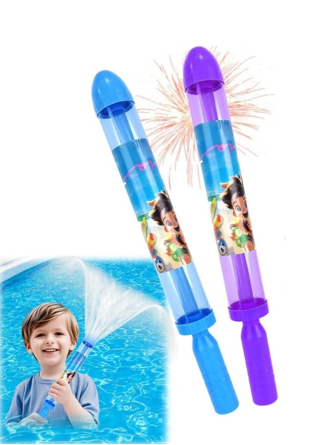 BELLSBERRY 2 Pack Firework Water Gun Toy – High Pressure Pull-Out Water Blaster for Party & Outdoor Play - Image 1