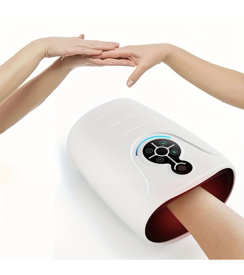 1pc White Hand Massager Electric Massager Relax Anytime Anywhere Warm Comfortable Deeply Relax Holiday Gift Home Office - Image 3