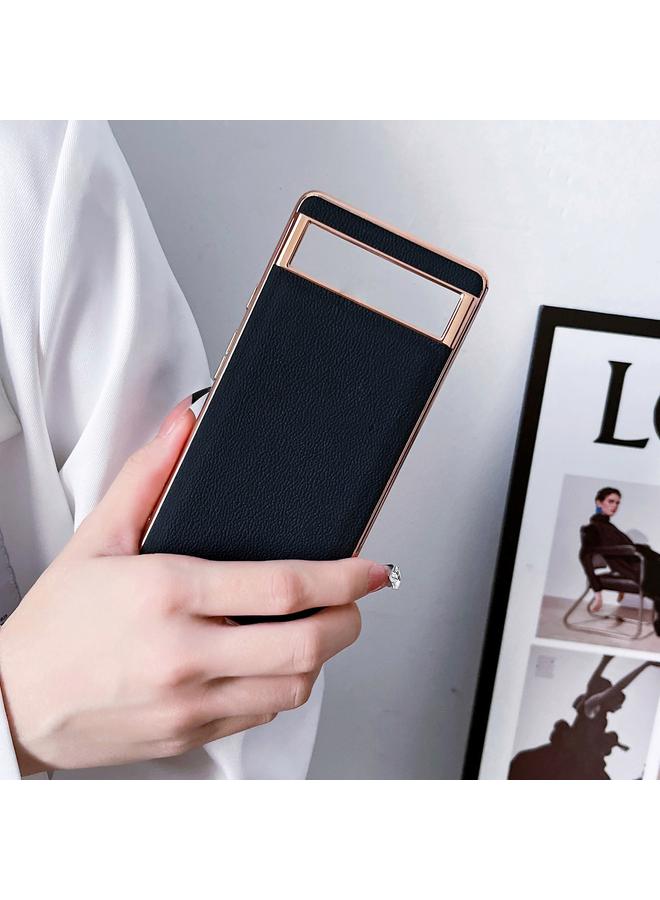 اس-توب جراب لهاتف Google Pixel 6 Pro مصنوع من الجلد الطبيعي من سلسلة Luolai مع طلاء نانو كهربائي - Image 4