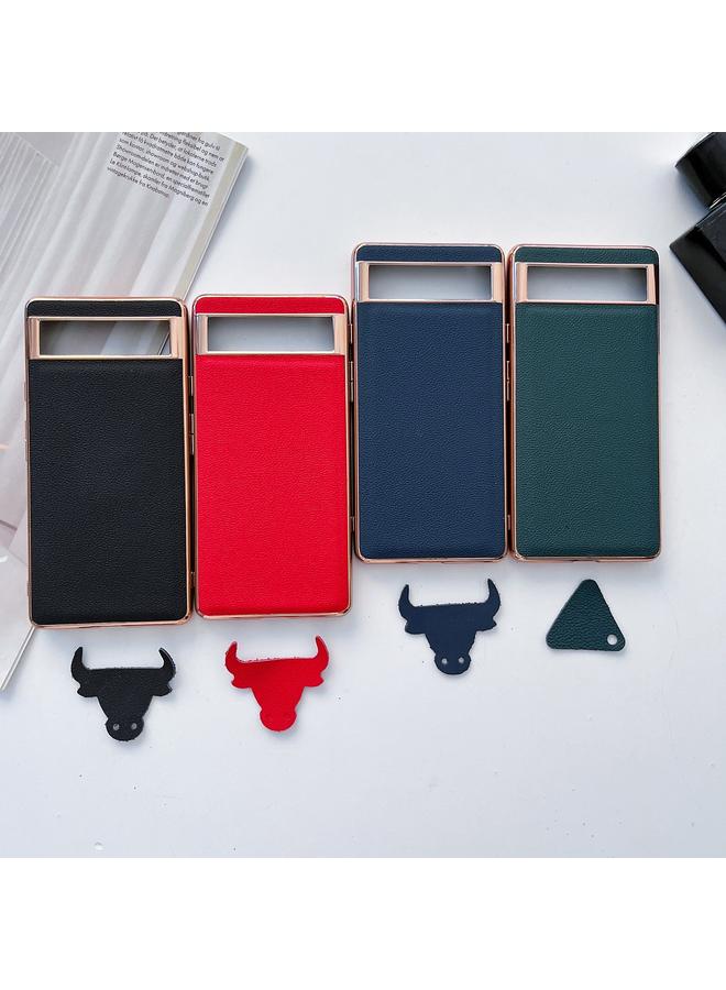 اس-توب جراب لهاتف Google Pixel 6 Pro مصنوع من الجلد الطبيعي من سلسلة Luolai مع طلاء نانو كهربائي - Image 5