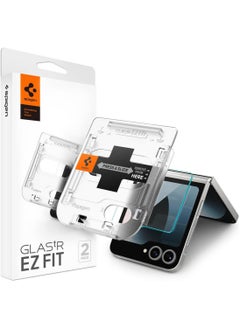 Spigen GLAStR EZ-Fit Samsung Galaxy Z Flip 6 Screen Protector Tempered Glass for outer Front Screen - [2 PACK]  - Image 1