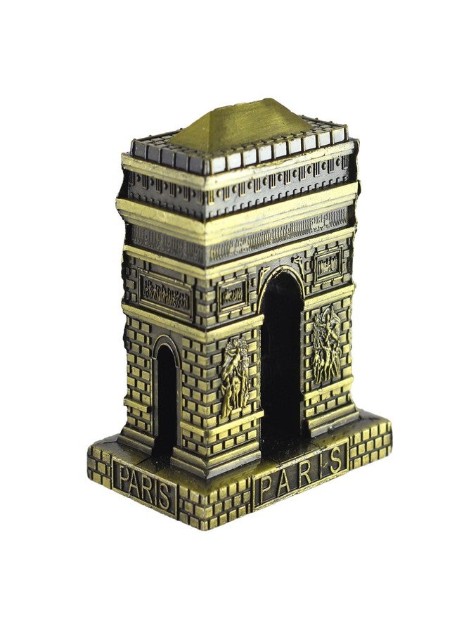 ASHVAH France Trimphal Arc, Miniature Showpiece, Replica, Small Metal Souvenir Model Large - Image 4