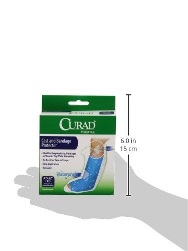 Curad Cast Protector Protects Bandages or Wounds Adult Leg Reusable 2 Count - Image 2