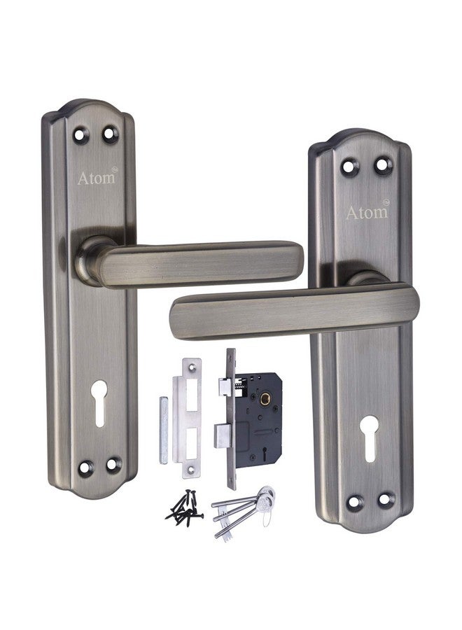 ATOM Atom Heavy Duty Mortise Door Lock for Bedroom, Living Room, Main Door, Brass Antique Finish | 3 Keys | 6 Lever Double Stage Lockset for House Hotel Office(606KY)  - Image 1